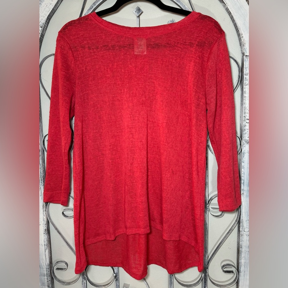 Philosophy High Low Lightweight Knit Top #1790